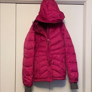 Lands' End Deep Red Hooded Jacket